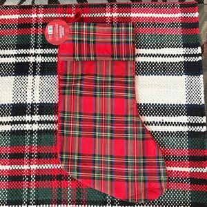 🆕Red Stewart Plaid Christmas Stocking